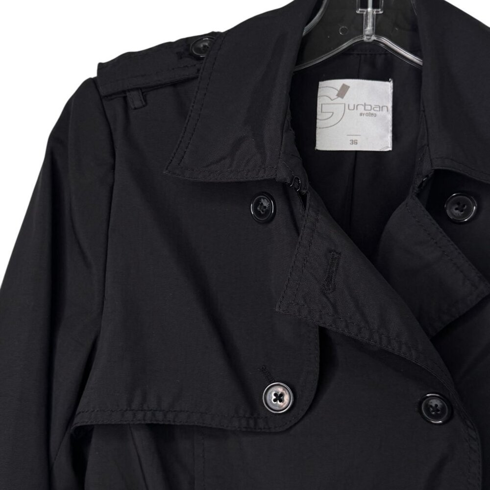 G’Urban By Gemo Classic Double Breasted Belted Trench Coat Made in France Size S - Picture 2 of 7